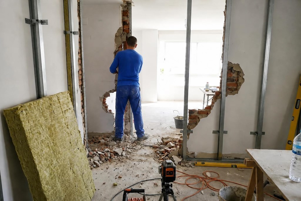 Foto 1 Adaptación y redistribución de espacios interiores en A Coruña
