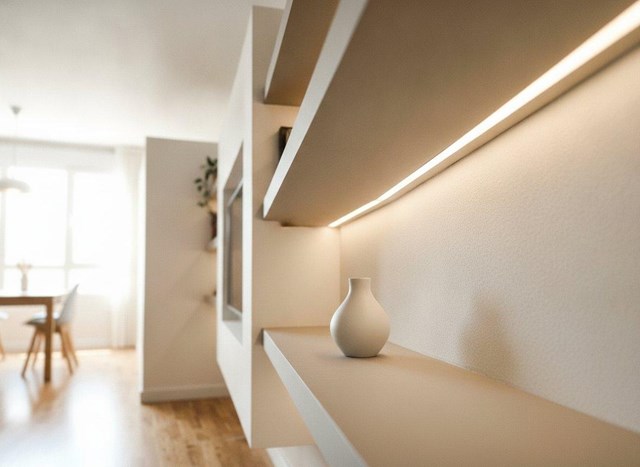 Reformas con integración de pladur, falsos techos y muebles a medida en A Coruña - Imagen 1